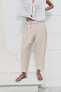 Carrot fit trousers with belt