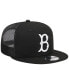 ფოტო #4 პროდუქტის Men's Black Brooklyn Dodgers Cooperstown Collection Trucker 9FIFTY Snapback Hat