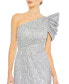 Фото #3 товара Women's Embellished Puff One Shoulder Gown