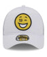 Фото #4 товара Men's White New York Giants Happy A-Frame Trucker 9Forty Snapback Hat