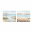 Фото #1 товара Картина DKD Home Decor 100 x 3,7 x 80 cm Пляж Средиземноморье (2 штук)