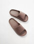 Pull&Bear chunky slider in brown