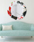 Фото #4 товара Boss Lady Round Beveled Wall Mirror on Free Floating Reverse Printed Tempered Art Glass, 36" x 36" x 0.4"