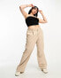 Фото #1 товара Cotton On Curve high waist trousers in stone