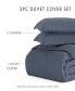 Double Brushed Solid Duvet Cover Set, King/California King