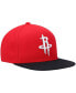 ფოტო #4 პროდუქტის Men's Red and Black Houston Rockets Team Two-Tone 2.0 Snapback Hat