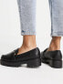 Yours chunky loafer with buckle detail in black