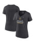 ფოტო #1 პროდუქტის Women's Heather Charcoal Vegas Golden Knights 2023 NHL Western Conference Champs Locker Room V-Neck T-shirt