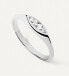 Elegantní stříbrný prsten se zirkony Gala Vanilla AN02-A52