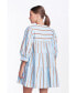 Фото #3 товара Women's Striped Blouson Mini Dress