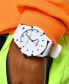 ფოტო #4 პროდუქტის Unisex Country Club White Silicone Band Watch 44mm