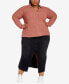 Фото #5 товара Plus Size Bridget V-Neck Sweater