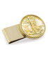 ფოტო #1 პროდუქტის Men's Gold-Layered Silver Walking Liberty Half Dollar Stainless Steel Coin Money Clip
