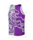 Фото #4 товара Men's Vince Carter Purple and Gray Toronto Raptors Sublimated Player Tank Top