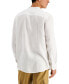 ფოტო #2 პროდუქტის Men's 100% Linen Shirt, Created for Macy's