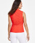 Фото #3 товара Women's Sleeveless Wrap Top, Created for Macy's