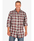 Фото #2 товара Big & Tall by KingSize Holiday Plaid Flannel Shirt