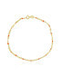 ფოტო #1 პროდუქტის Orange Enamel Glitter Bracelet 14K Gold