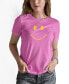 Фото #2 товара Women's Be Happy Smiley Face Word Art T-shirt