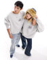 Фото #8 товара Reclaimed Vintage unisex surf sweat in grey marl