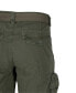 Men's Belted Double Pocket Cargo Shorts