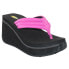 Volatile Zoe Wedge Womens Pink Casual Sandals PV149-504