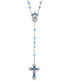 ფოტო #1 პროდუქტის Silver-Tone Sapphire Enamel "King of Kings" Rosary