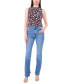 ფოტო #3 პროდუქტის Women's Floral-Print Cowl-Neck Sleeveless Top