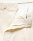 ფოტო #2 პროდუქტის Men's Linen-Blend Darts Detail Bermuda Shorts