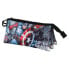 Фото #2 товара DISNEY Captain America Defender Triple Fan 2.0 Pencil Case