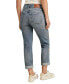 ფოტო #2 პროდუქტის Women's Mid-Rise Patchwork-Detail Jeans