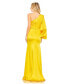 ფოტო #4 პროდუქტის Women's Ieena One Shoulder Bishop Sleeve Trumpet Gown