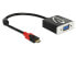 Delock 62994 - 0.2 m - USB Type-C - VGA (D-Sub) - Male - Female - Straight