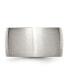 Фото #2 товара Stainless Steel Brushed 12mm Half Round Band Ring