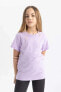 Фото #7 товара Kız Çocuk T-shirt Z7718a6/pr143 Lılac