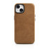 Фото #1 товара Чехол ICARER для iPhone 14 магнитный MagSafe Oil Wax Premium Leather Case светло-коричневый