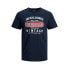 ფოტო #3 პროდუქტის JACK & JONES Denim short sleeve T-shirt