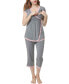 ფოტო #10 პროდუქტის Kimi & Kai Cindy Maternity Nursing Pajama Set
