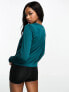 Фото #4 товара Hummel Mesh long sleeve top in dark green