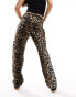 Фото #2 товара ASOS DESIGN 90s Straight jean in leopard print