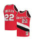 ფოტო #2 პროდუქტის Men's Clyde Drexler Red Portland Trail Blazers Hardwood Classics 1983-84 Swingman Jersey