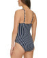 ფოტო #2 პროდუქტის Women's Striped O-Ring One-Piece Swimsuit