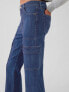 High Rise '70s Flare Cargo Jeans