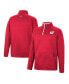 Men's Red Wisconsin Badgers Rebound Quarter-Snap Jacket