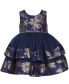 Baby Girls Sleeveless Social Dress Синий, 3-6 Месяцев - фото #1