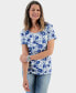 ფოტო #1 პროდუქტის Petite Wind Garden Scoop-Neck T-Shirt, Created for Macy's