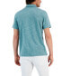 Фото #2 товара Alfatech Short Sleeve Marled Polo Shirt, Created for Macy's