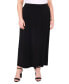 Plus Size Pull-On A-Line Maxi Skirt