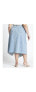 Plus Size Deconstructed Denim Skirt