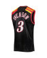 Фото #2 товара Men's Allen Iverson Black Philadelphia 76ers Hardwood Classics Authentic 2006 Jersey